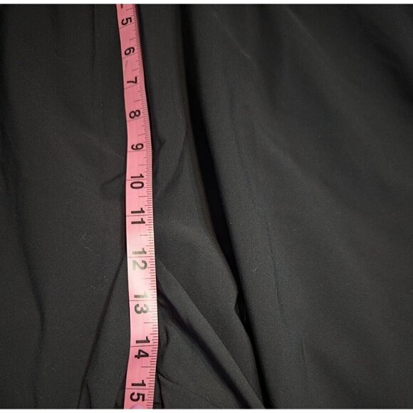 Lane Bryant Wide Leg On The Go Mid Rise Draped Trouser Pants Black Size … - Picture 11 of 12